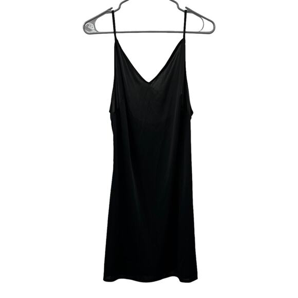 Natori Jersey Essentials Spaghetti Strap Chemise Lingerie Dress in Black Sz M - Picture 2 of 8